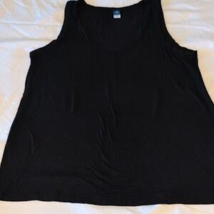 Old Navy Women's Luxe V-neck Black Tank Top - L Tall